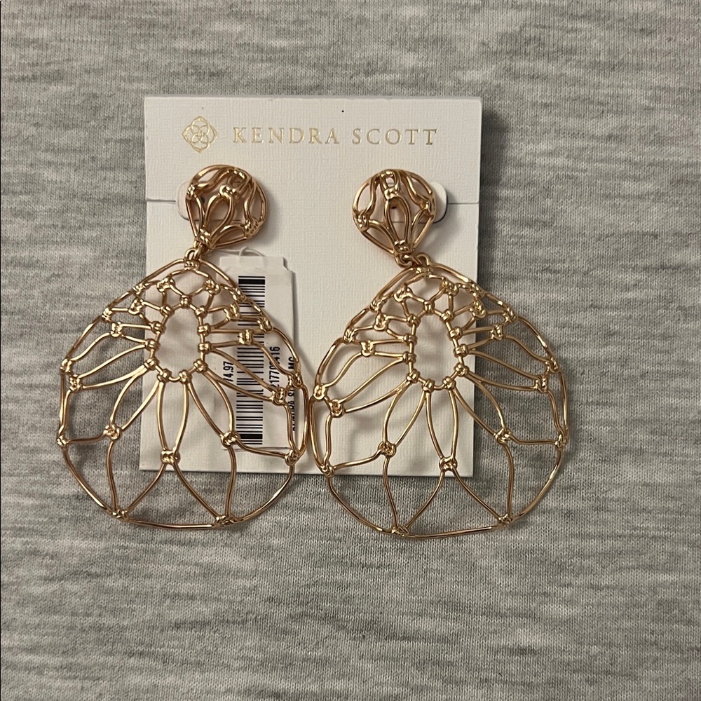 Kendra Scott Gold Filigree Earrings